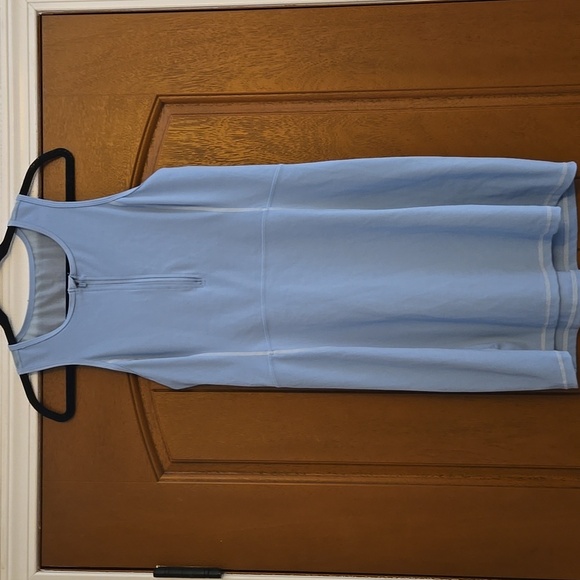 J Crew Active CloudStretch half-zip dress Blue Mist Size Medium - Picture 2 of 6